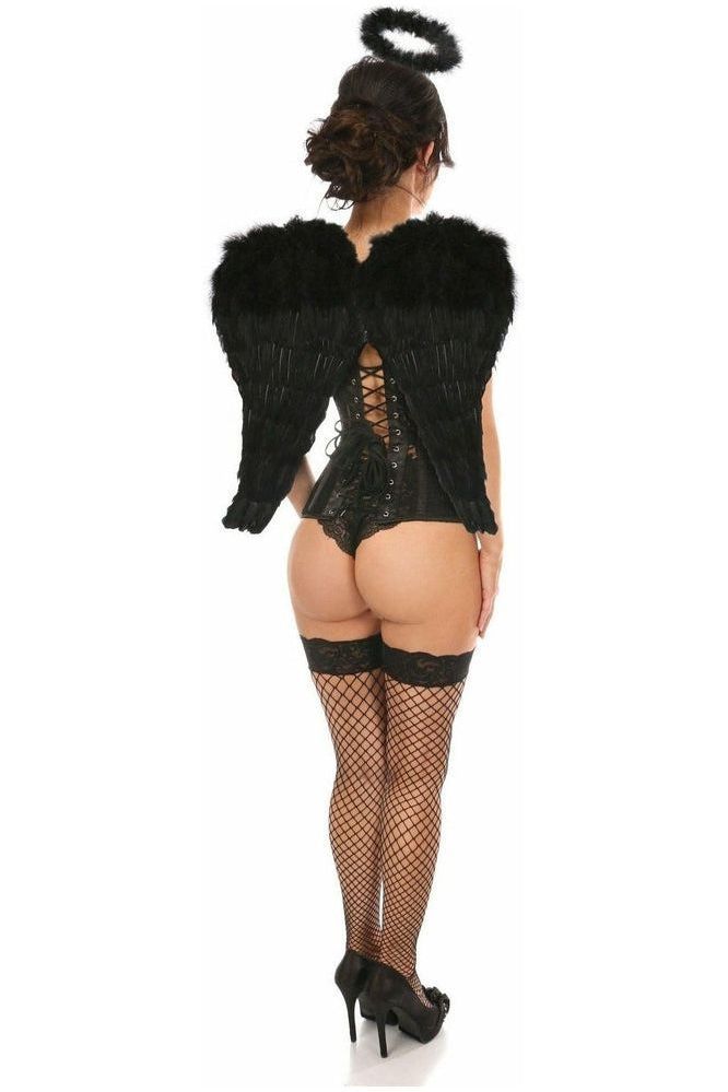 Lavish 3 PC Sexy Daring Dark Angel Corset Costume
