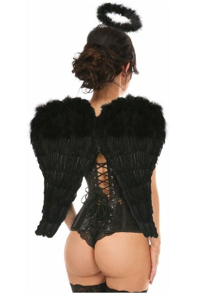 Lavish 3 PC Sexy Daring Dark Angel Corset Costume