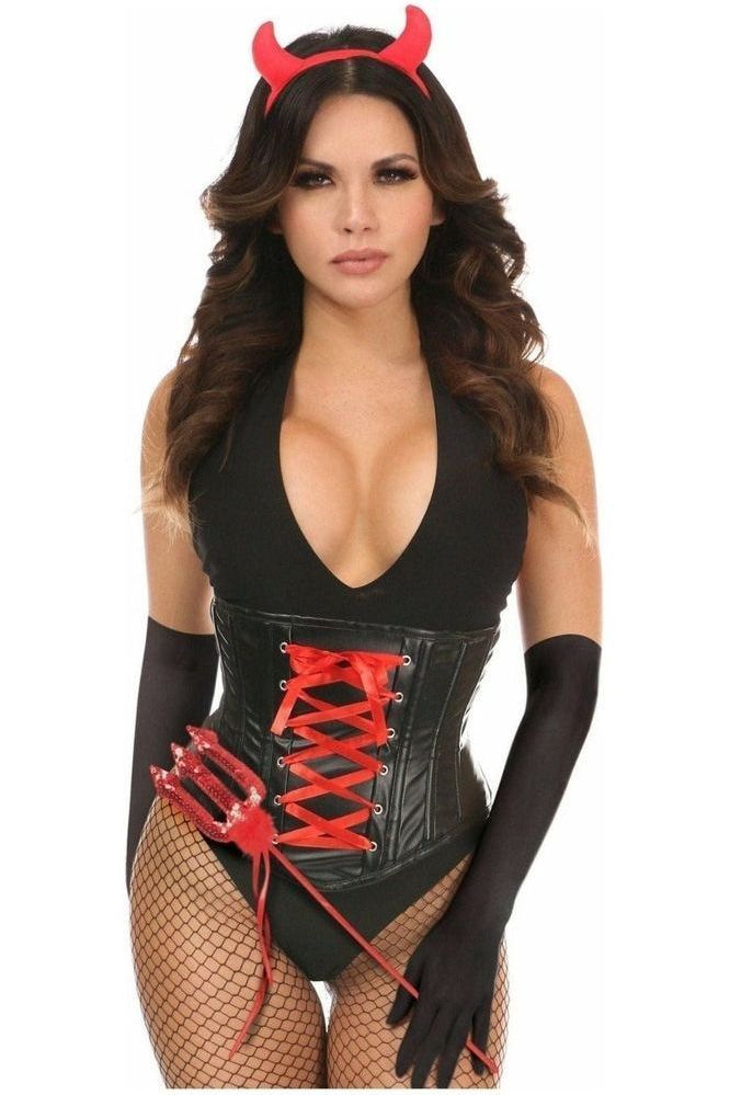 Lavish 4 PC Sexy Devil Corset Costume