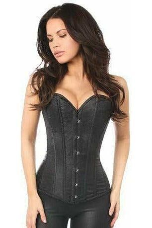 Lavish Black Brocade Corset