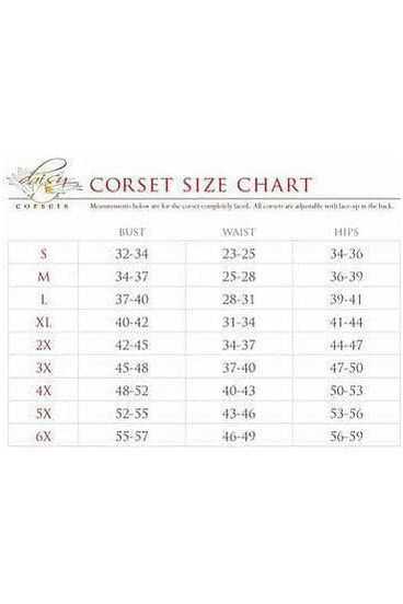 Lavish Black Cotton Overbust Corset