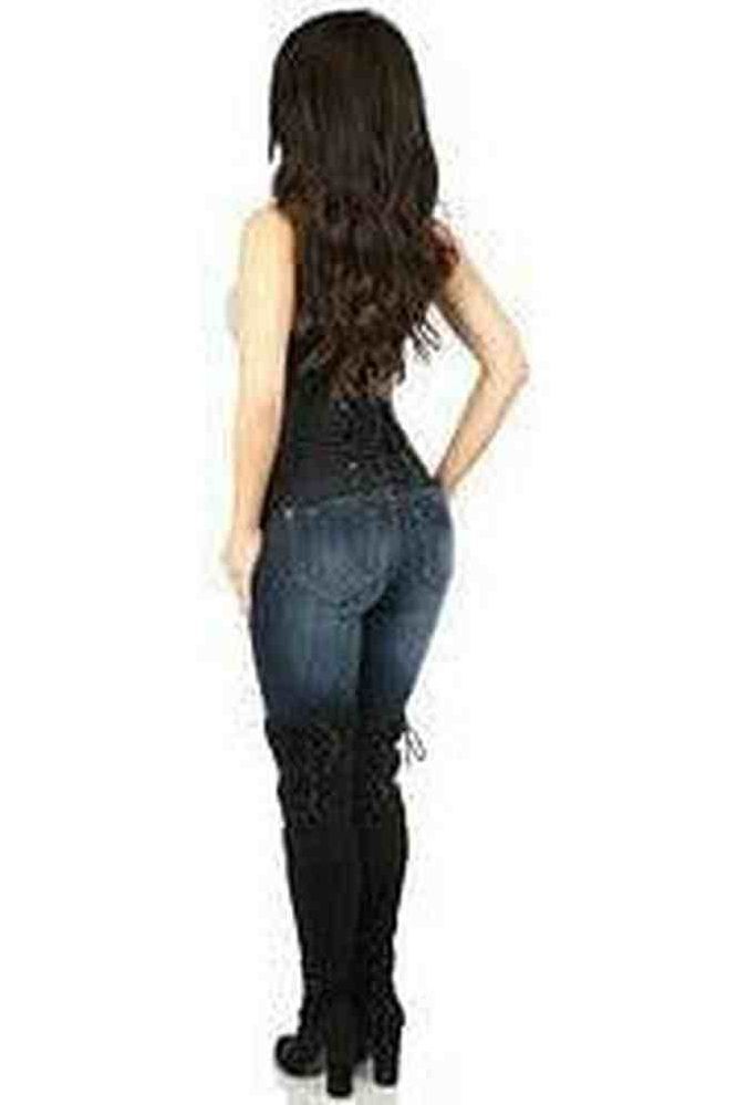 Lavish Black Cotton Underbust Corset