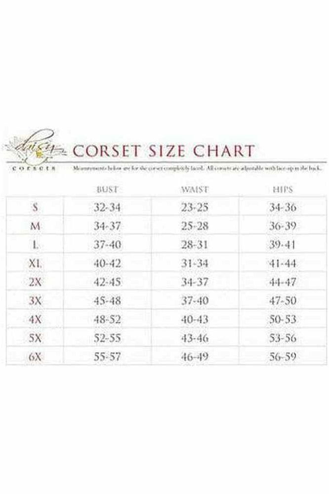 Lavish Black Cotton Underbust Corset