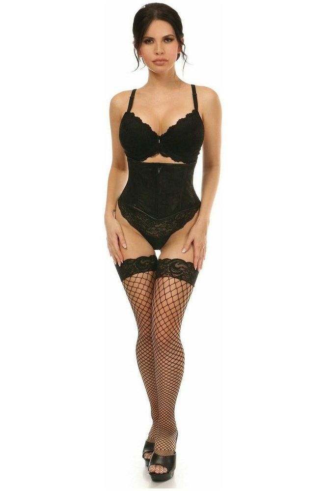 Lavish Black Lace Mini Cincher