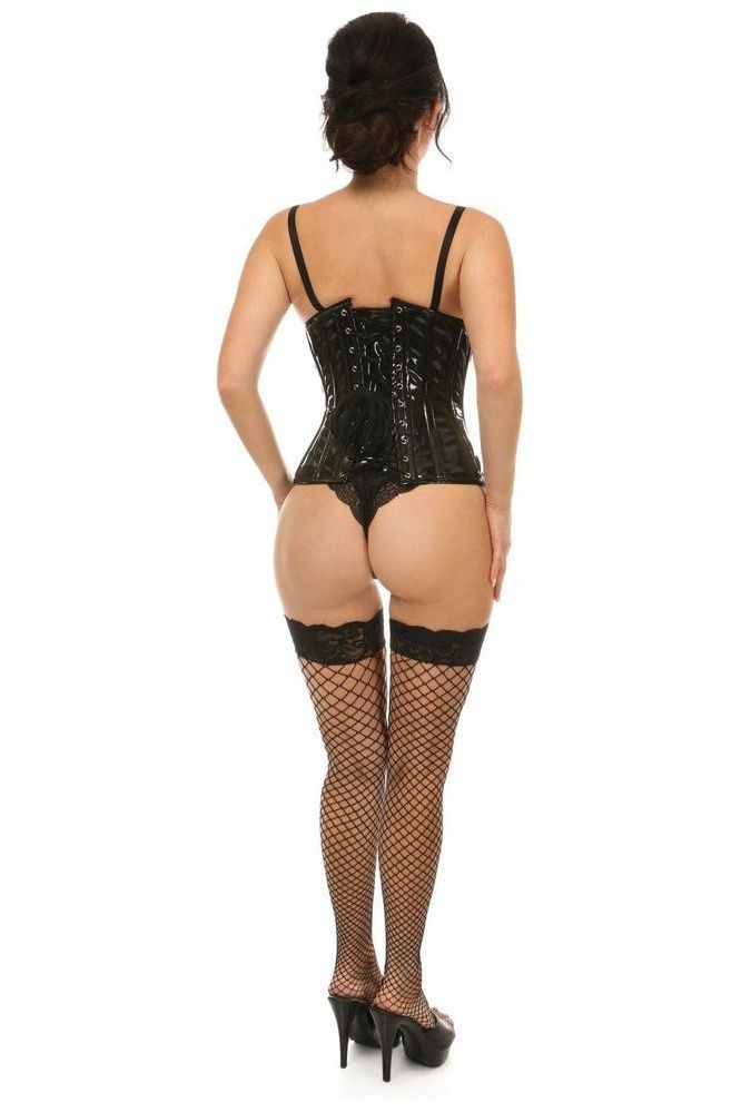 Lavish Black Patent Underbust Corset