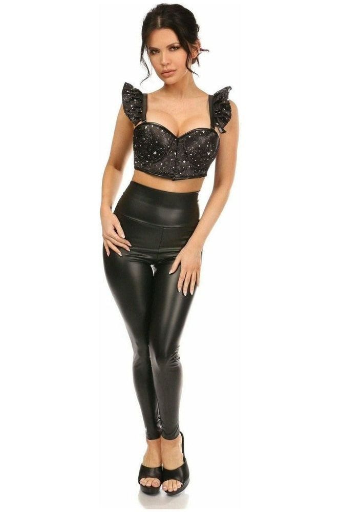 Lavish Celestial Underwire Bustier Top w/Removable Ruffle Sleeves