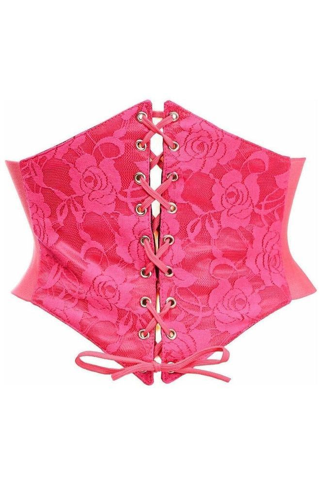 Lavish Fuchsia Lace Corset Belt Cincher