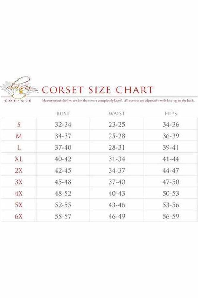 Lavish Lt Blue Lycra & Lace Hook & Eye Stretch Underbust Corset
