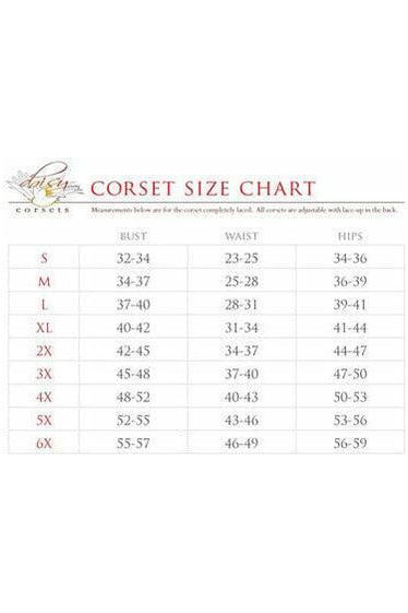 Lavish Lt Pink Sheer Lace Underwire Waist Cincher Corset
