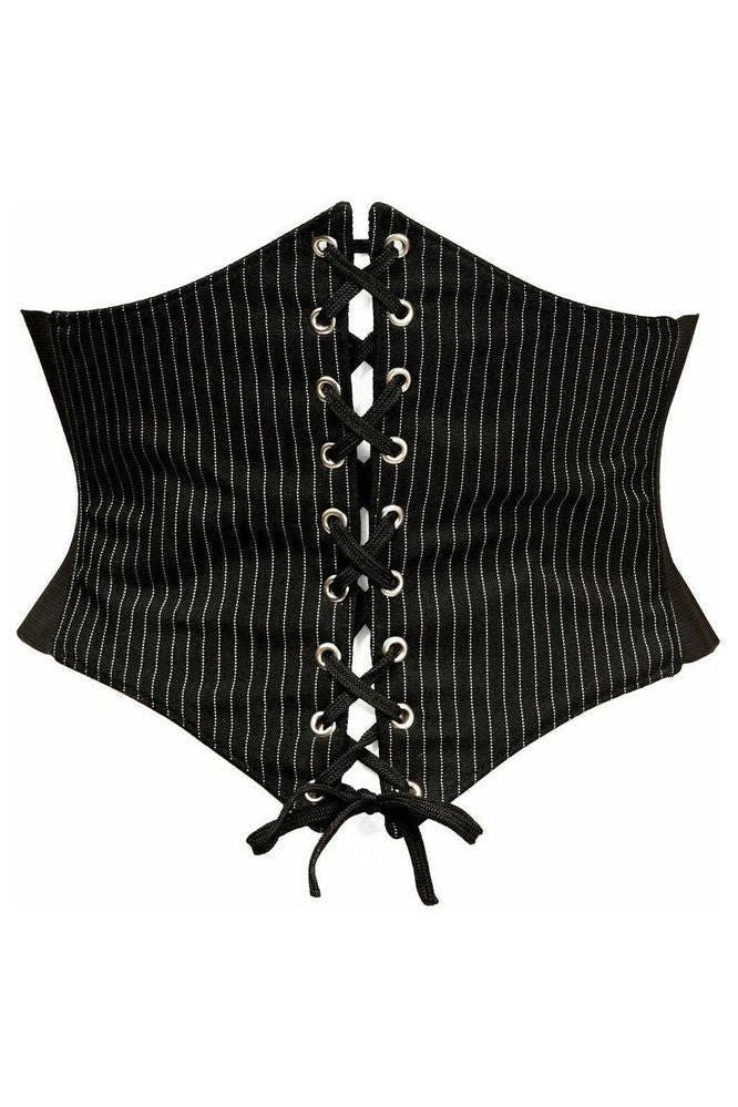 Lavish Pinstripe Corset Belt Cincher