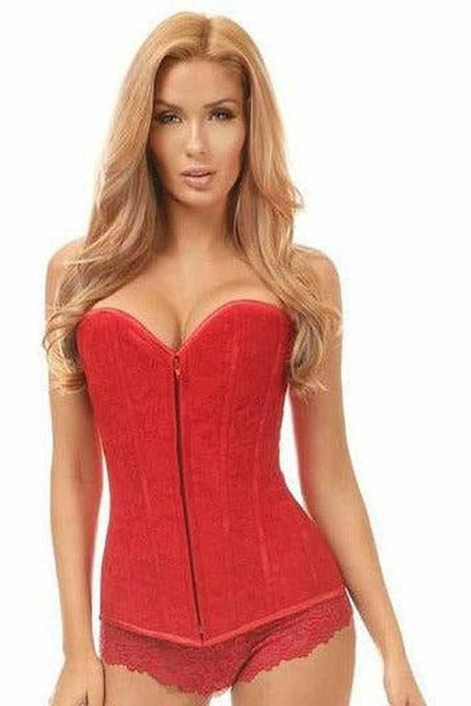 Lavish Red Lace Overbust Corset 