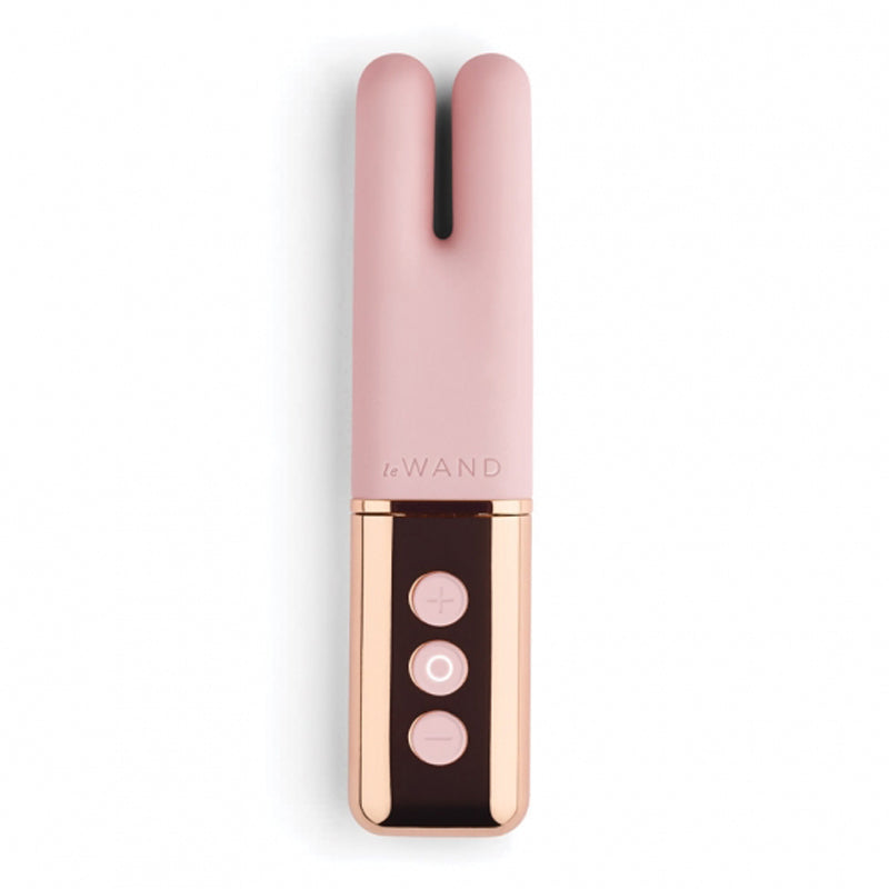 Le Wand Chrome Deux Rechargeable Silicone Mini Vibrator-Pinkfoxxx