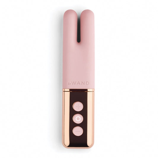 Le Wand Chrome Deux Rechargeable Silicone Mini Vibrator-Pinkfoxxx