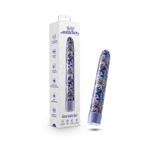 Limited Addiction Floradelic Rechargeable 7 in. Vibrator Purple-Pinkfoxxx