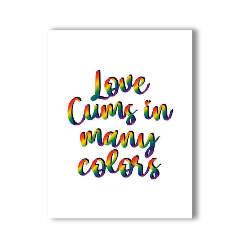 Love Cums in Many Colors Naughty Kard-Pinkfoxxx