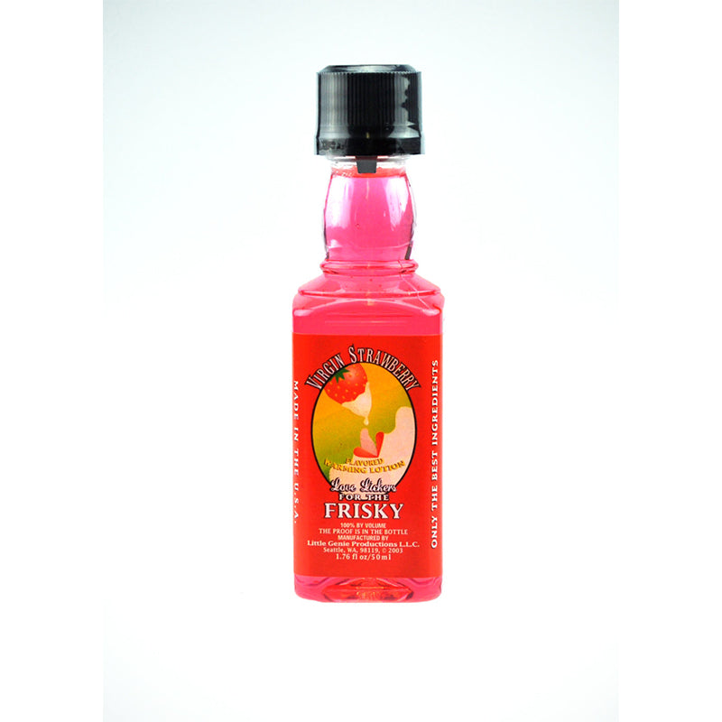 Love Lickers Virgin Strawberry Flavored Massage Oil 1.76 oz.-Pinkfoxxx