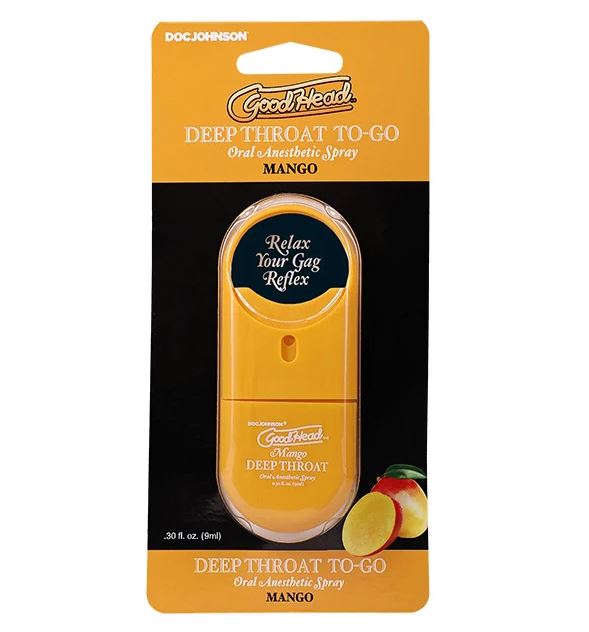GODHEAD DEEP THROAT SPRAY TO GO MANGO