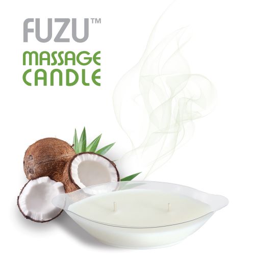 FUZU MASSAGE CANDLE COCONUT PASSION 4 OZ