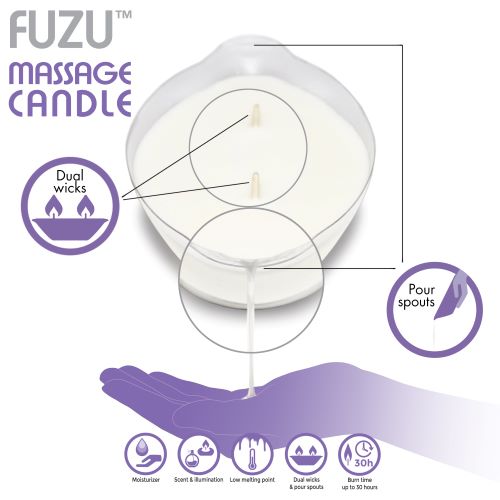 FUZU MASSAGE CANDLE LAVENDER MIST 4 OZ