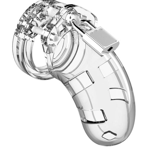 MANCAGE CHASTITY 3.5IN TRANSPARENT MODEL 01 - SHTMCG001TRA