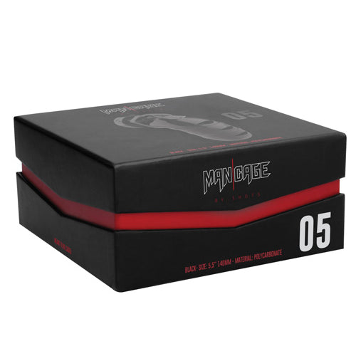 MANCAGE CHASTITY 5.5IN BLACK MODEL 05 - SHTMCG005BLK