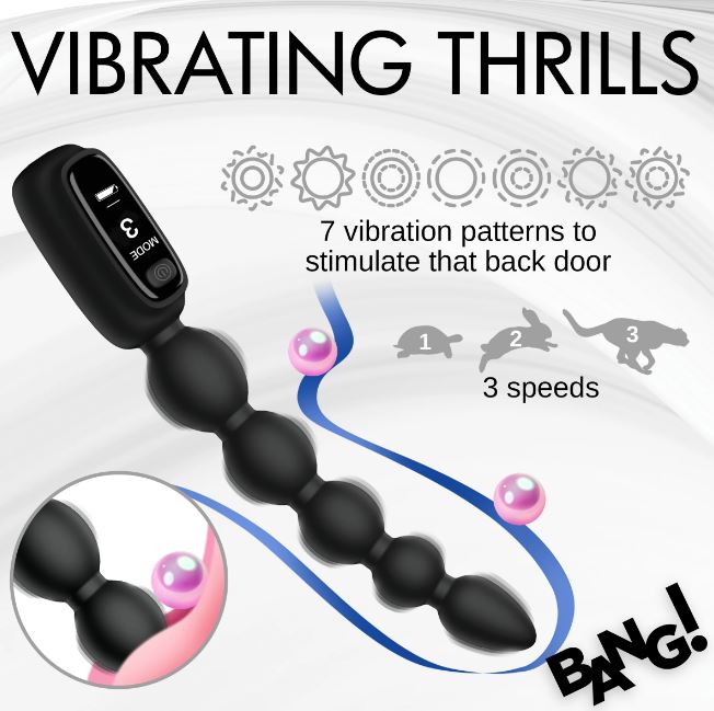 DIGITAL SILICONE ANAL BEADS - XRAH448