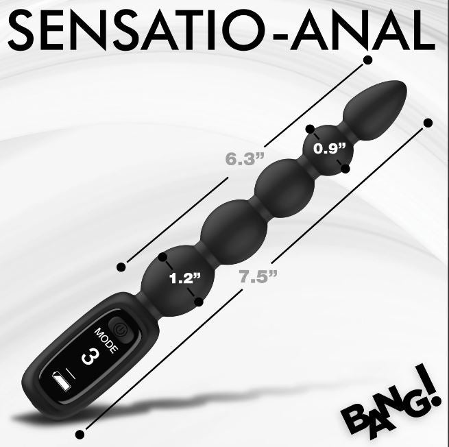 DIGITAL SILICONE ANAL BEADS - XRAH448