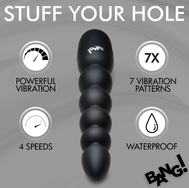 DIGITAL SILICONE ANAL BEADS - XRAH448