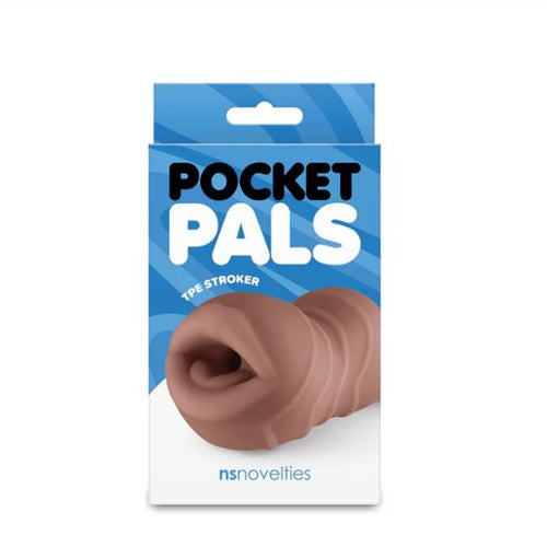POCKET PALS MOUTH STROKER BROWN - NSN102023