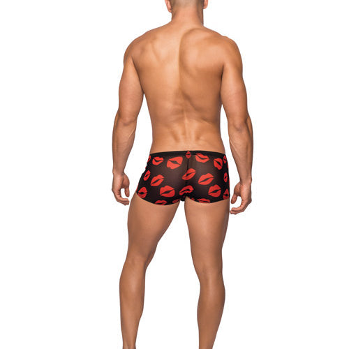 MINI SHORT SHEER LIPS BLACK SMALL - MP145232BKSL