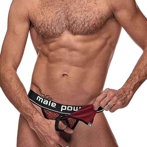 COCK PIT COCK RING JOCK BURGUNDY S/M - MP346260BNSM