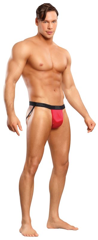 JOCK SATIN LYCRA RED S/M - MP390076RESM