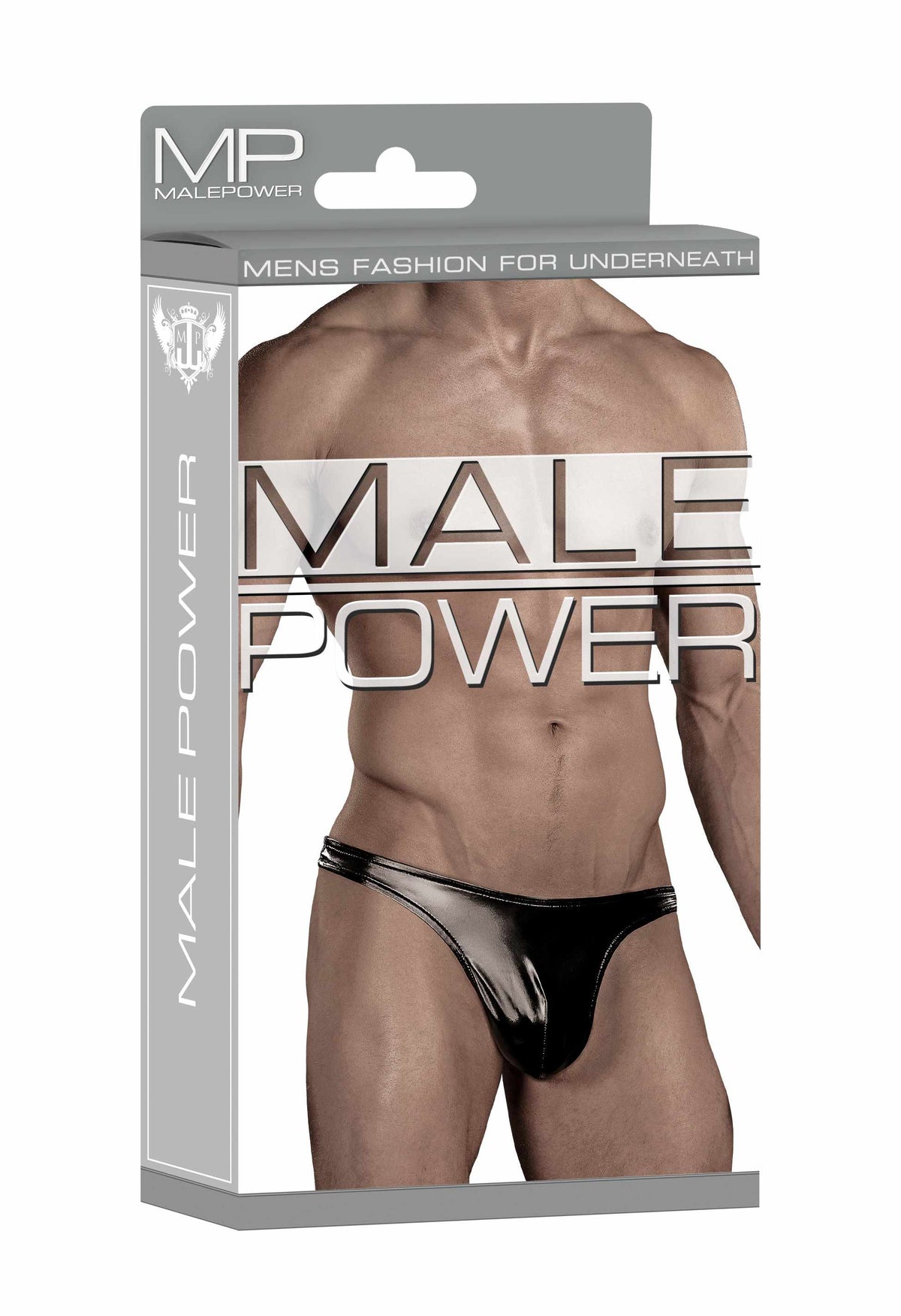 LIQUID ONYX CLASSIC THONG BLACK MEDIUM - MP440003BKMD