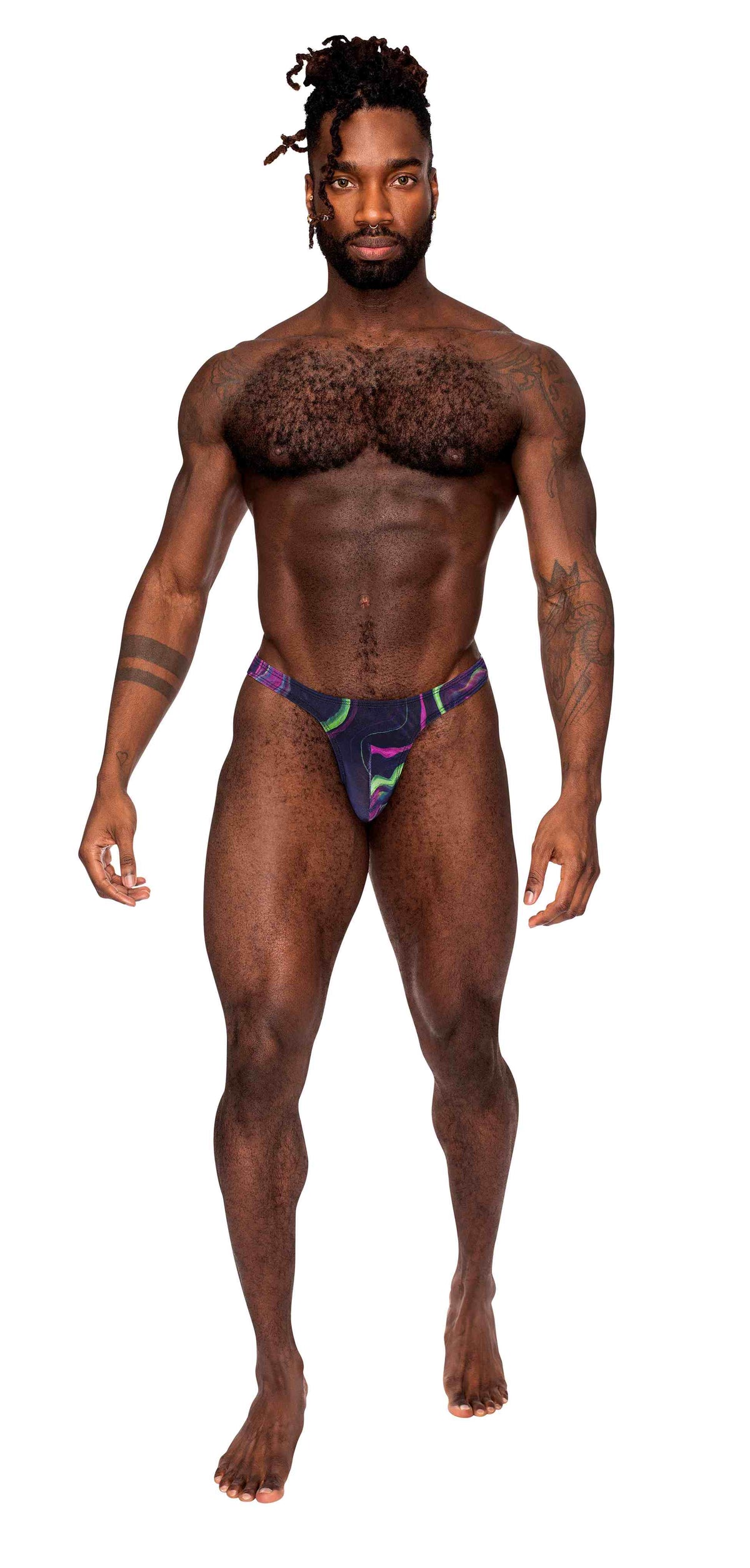 GALACTIC PRINT BONG THONG L/XL - MP442278PRLX