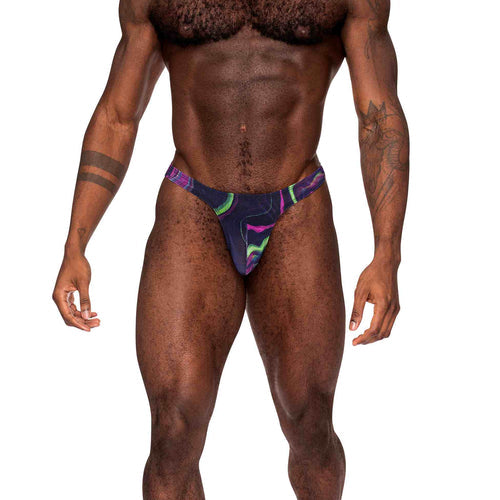 GALACTIC PRINT BONG THONG S/M - MP442278PRSM