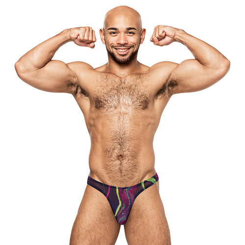 GALACTIC PRINT BONG THONG S/M - MP442278PRSM