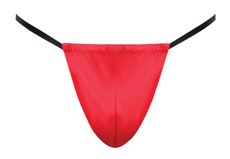 POSING STRAP SATIN LYCRA RED O/S - MP450076RE1S