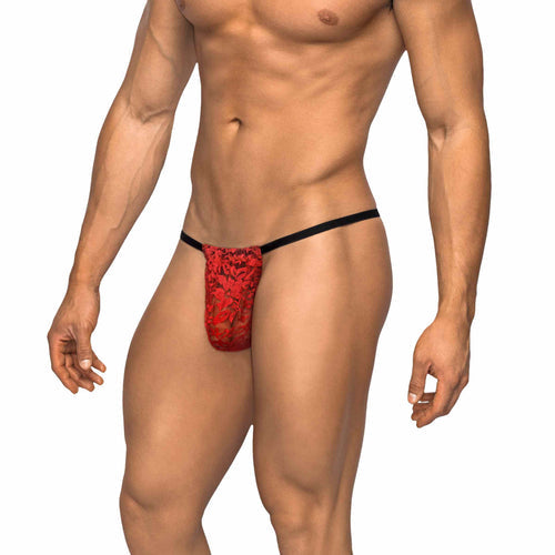 POSING STRAP STRETCH LACE RED O/S - MP450162RE1S