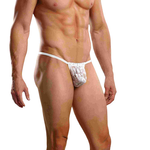 POSING STRAP STRETCH LACE WHITE O/S - MP450162WH1S