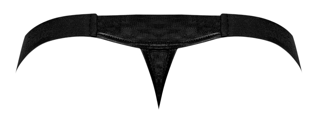 HEART BREAKER MICRO V THONG BLACK L/XL - MP454279BKLX