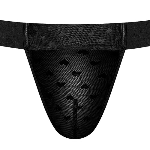 HEART BREAKER MICRO V THONG BLACK S/M - MP454279BKSM