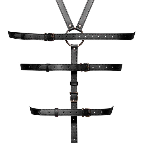 ELLONA TIE ME UP 1PC HARNESS SET BLACK O/S - MP950366BK1S