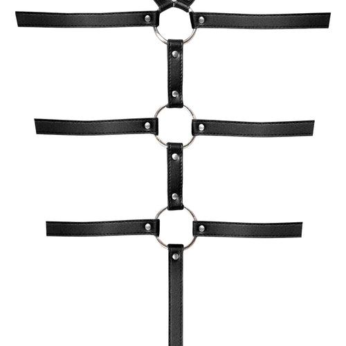 ELLONA TIE ME UP 1PC HARNESS SET BLACK O/S - MP950366BK1S