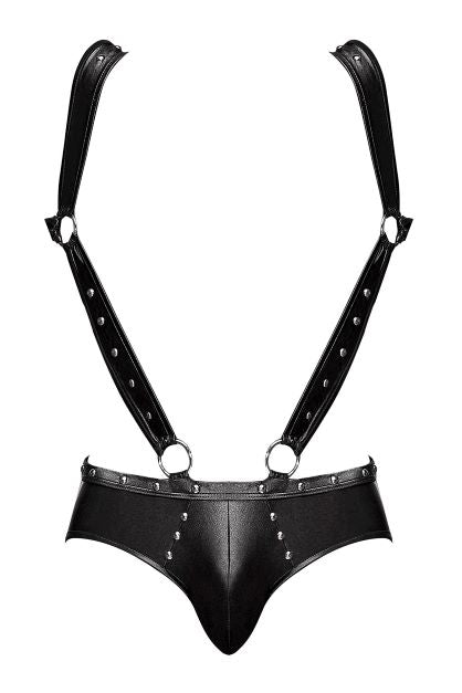 URANUS STUDDED HARNESS BLACK L/XL - MPPAK154BKLX