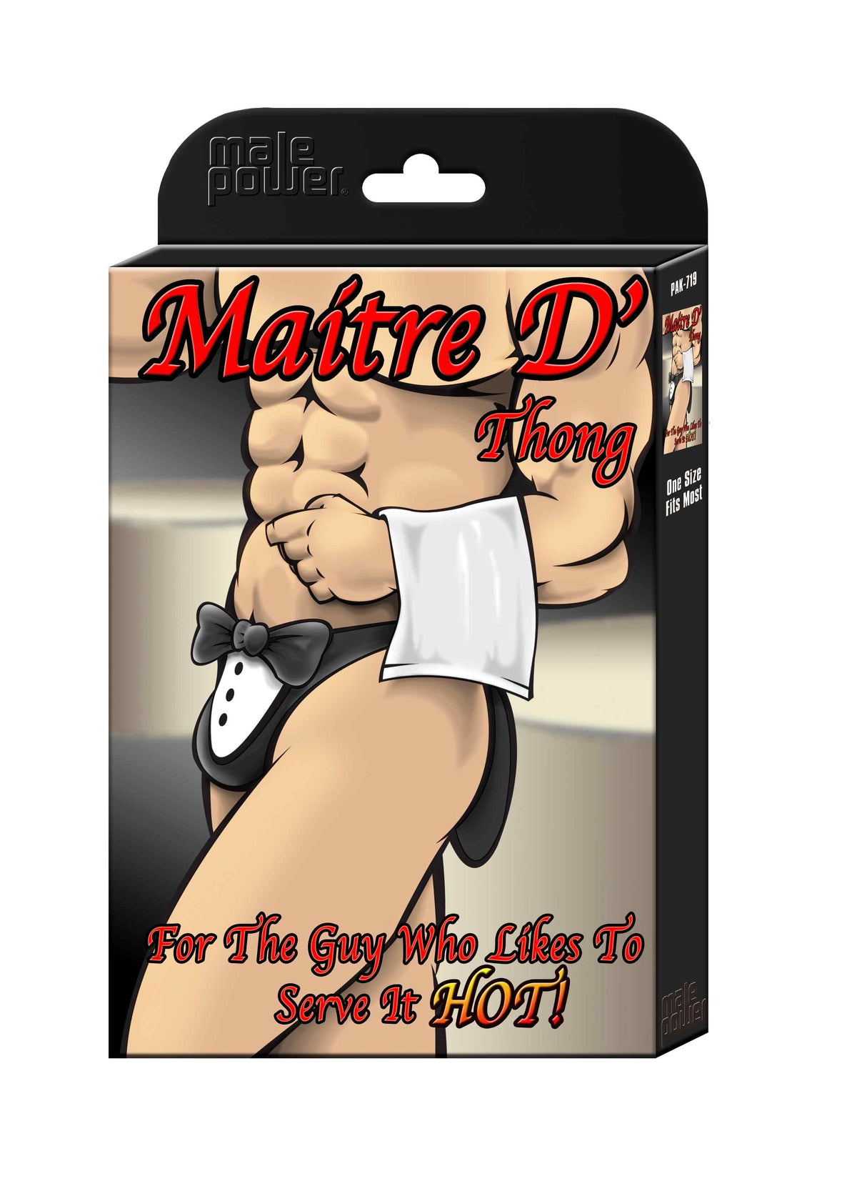 NOVELTY MAITRE D THONG BLACK O/S - MPPAK704
