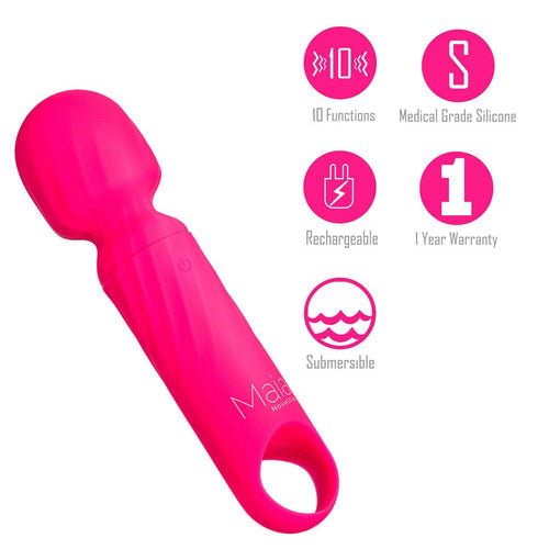 DOLLY PINK SILICONE MINI WAND RECHARGEABLE - MTAF004P1