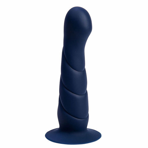 MARIN 8 IN POSABLE SILICONE DONG BLUE - MTBO23012