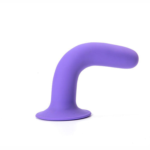 MARIN 8 IN POSABLE SILICONE DONG PURPLE - MTBO23013