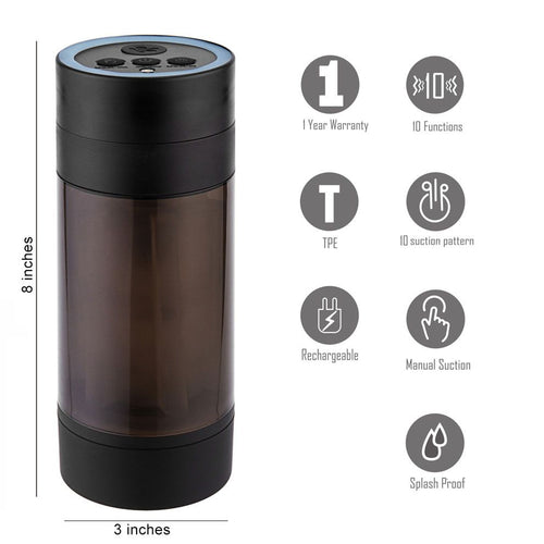 ACE RECHARGEABLE AUTOMATIC MASTURBATOR - MTMA2306