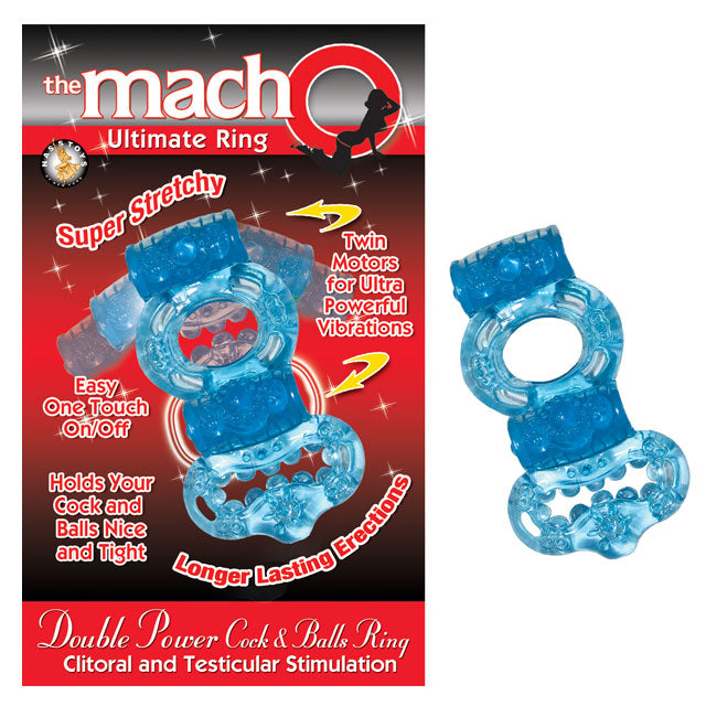 Macho 2X Power Cock & Balls Vibrating Ring-Pinkfoxxx
